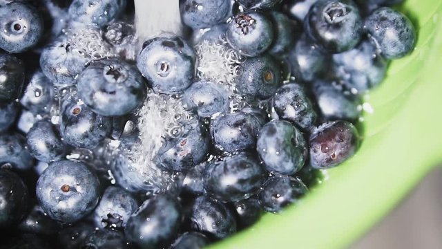 Frash blueberries. Healthy food concept.