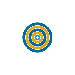 Target icon logo design vector template
