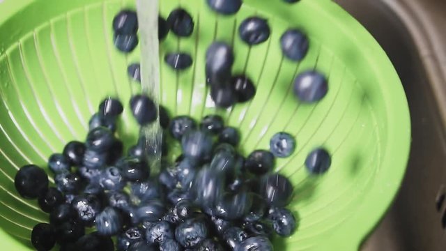 Frash blueberries. Healthy food concept.