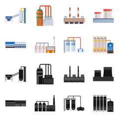 Obraz premium Vector design of production and structure symbol. Set of production and technology stock vector illustration.