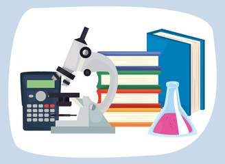 back to school flat design