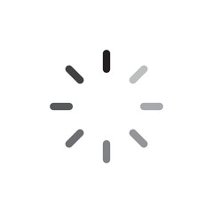 Isolated loading icon set on white background