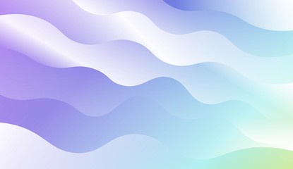 Template Background With Wave Geometric Shape. For Design, Presentation, Business. Vector Illustration with Color Gradient.