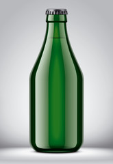 Glass bottle mockup. 