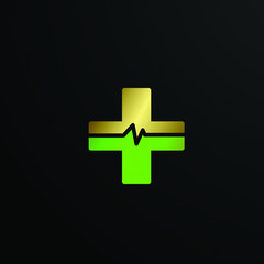 plus logo icon for medicine or hospital sign