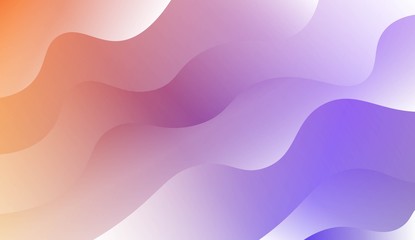 Modern Background With Dynamic Effect. For Futuristic Ad, Booklets. Vector Illustration with Color Gradient.