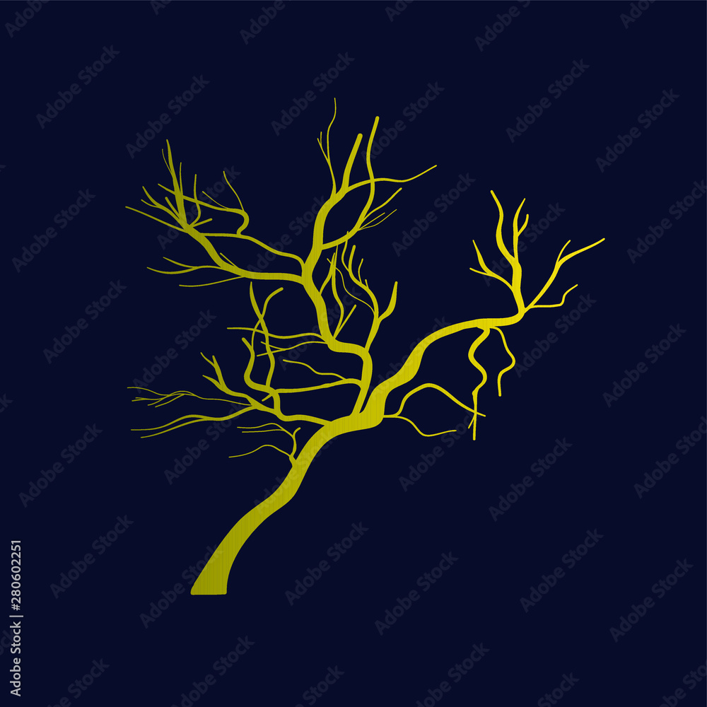 Wall mural tree icon, vector design