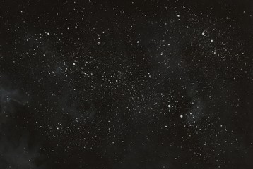 Obraz na płótnie Canvas Starry sky. Space background with stars and nebula. Watercolor illustration.
