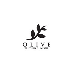 Olive oil logo design vector template