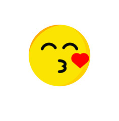 Fototapeta premium smile or emoticon logo icon