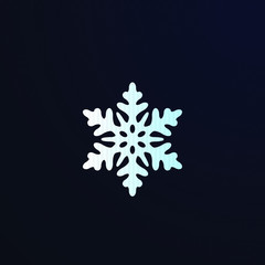 snow shape logo or icon for christmas ornament
