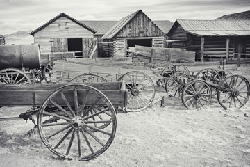 Fototapeta na wymiar Old west, Old trail town, Cody, Wyoming, USA