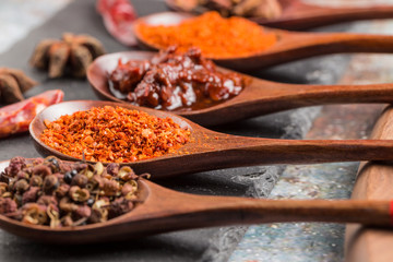 Pepper, pepper, aniseed and other spices