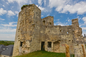 Fototapeta na wymiar Beaufort en Vallée - Château en ruine