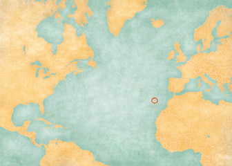Map of North Atlantic Ocean - Madeira © Tindo
