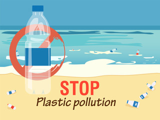 World environment Day concept. Stop plastic pollution. Planet earth in a plastic bag. White isolated background.