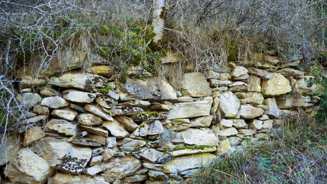 Eastern Pyrenees. Scenic landscape of Pyrenean mountains. Spain. 4K