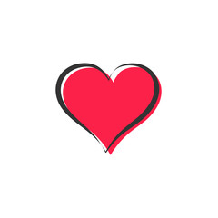 heart icons, love symbols vector