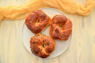 buns on a plate