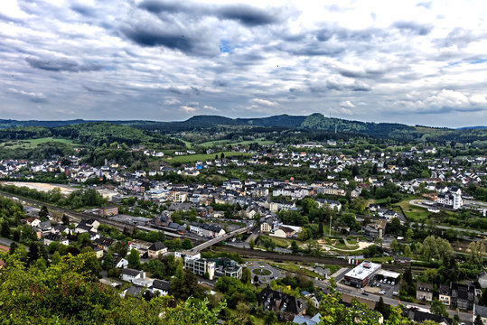 Gerolstein Eifel Deutschland Bew&ouml;lkt