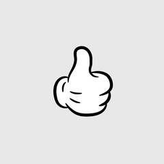 Thumbs Up Cartoon Hand symbol