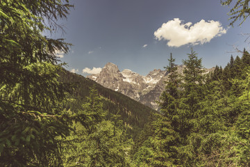 Tribulaun on the border between Italy and Austria