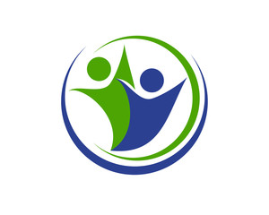 Obraz premium people logo