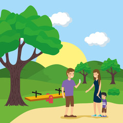 outdoor people activity flat design