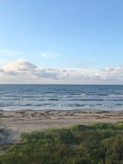 scenery at the ocean on a clear day 