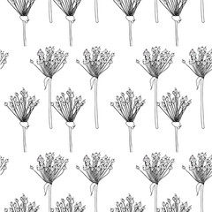 Onion fruits seamless pattern monochrome stock vector illustration for web, for print, for fabric print, for wallpaper