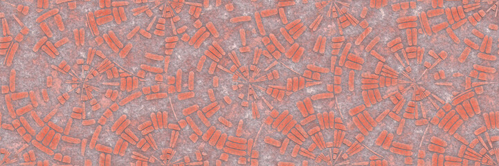 Abstract mosaic architecture- ceramic wall