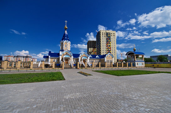 Seraphim Church. City Izhevsk, Udmurt Republic, Russia