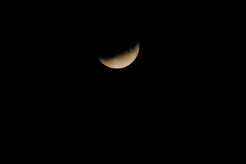 Eclipse- inkomplette Mondfinsternis