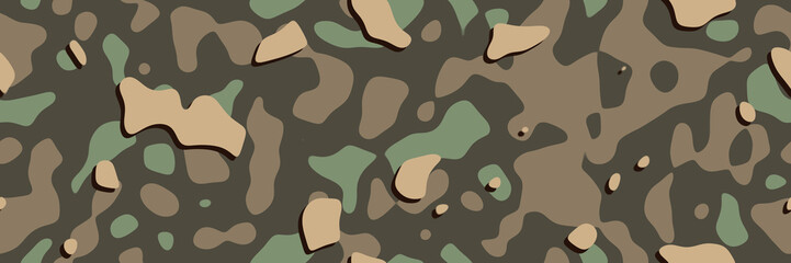 Seamless illustrations. Textile camouflage- pattern abstract - obrazy, fototapety, plakaty