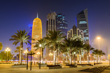 Doha, Katar, Bliski Wschód - obrazy, fototapety, plakaty