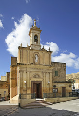 Fototapeta premium Church of Nativity of Virgin Mary in Victoria. Gozo island. Malta