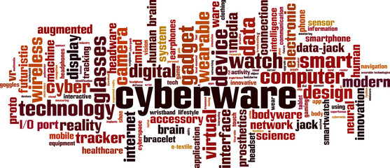 Cyberware word cloud