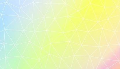 Fototapeta premium Polygonal pattern with triangles mosaic cover. For your idea, presentation, smart design Vector illustration. Creative gradient color.