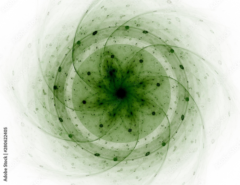 Aufkleber abstract fractal color background with crossing circles and oval. motion illustration.
