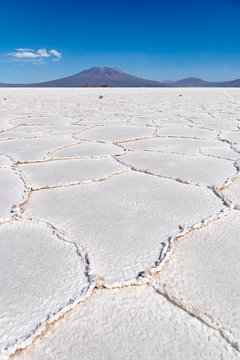 Structure of the salt crust, Salar de Uyuni, Altiplano, 3670 m above sea level, Bolivia, South America