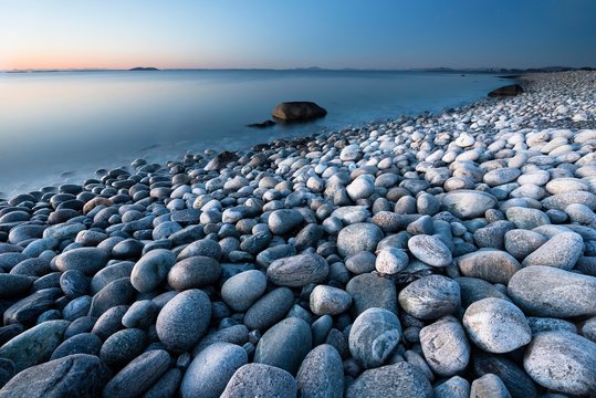 Pebble beach at Bore, Randaberg, Rogaland, Norway, Europe