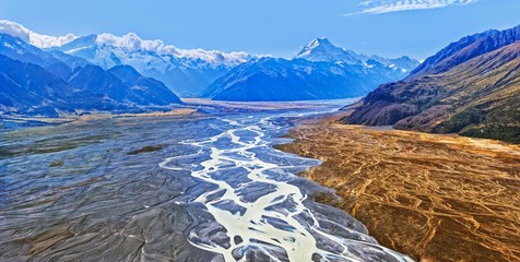 Tasman River With The Peak