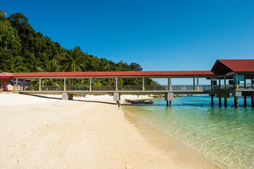 Fototapeta na wymiar Pulau Perhentian Besar beach
