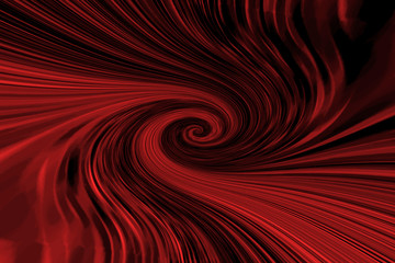 Abstract fiery vortex in space