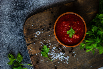 Traditional georgian sauce - satsebeli