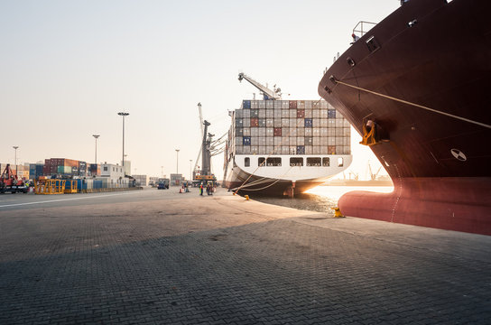 Shipyard in Luanda, Angola