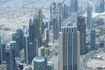 Naklejka na ściany i meble Burj Khalifa's view