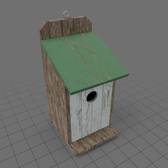 Wooden bird house