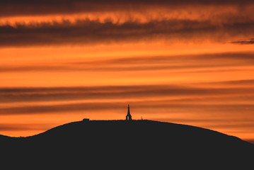 Atardecer en el cerro verdún