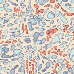 Vector abstract camouflage seamless pattern repeat background